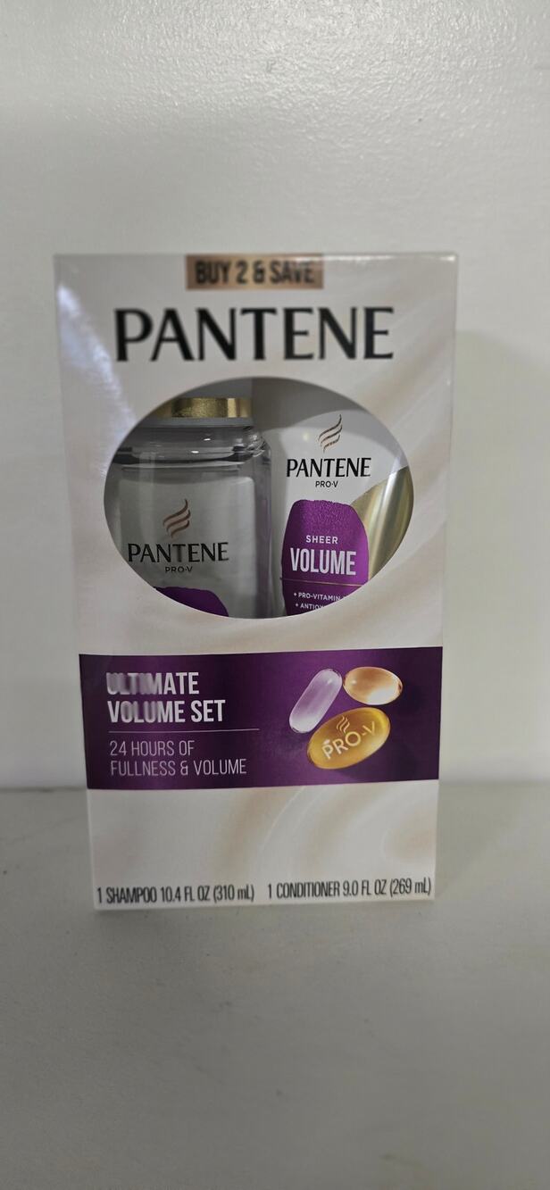 Pantene Nutrient Blends Volume Multiplier Shampoo & Conditioner Set with Bamboo